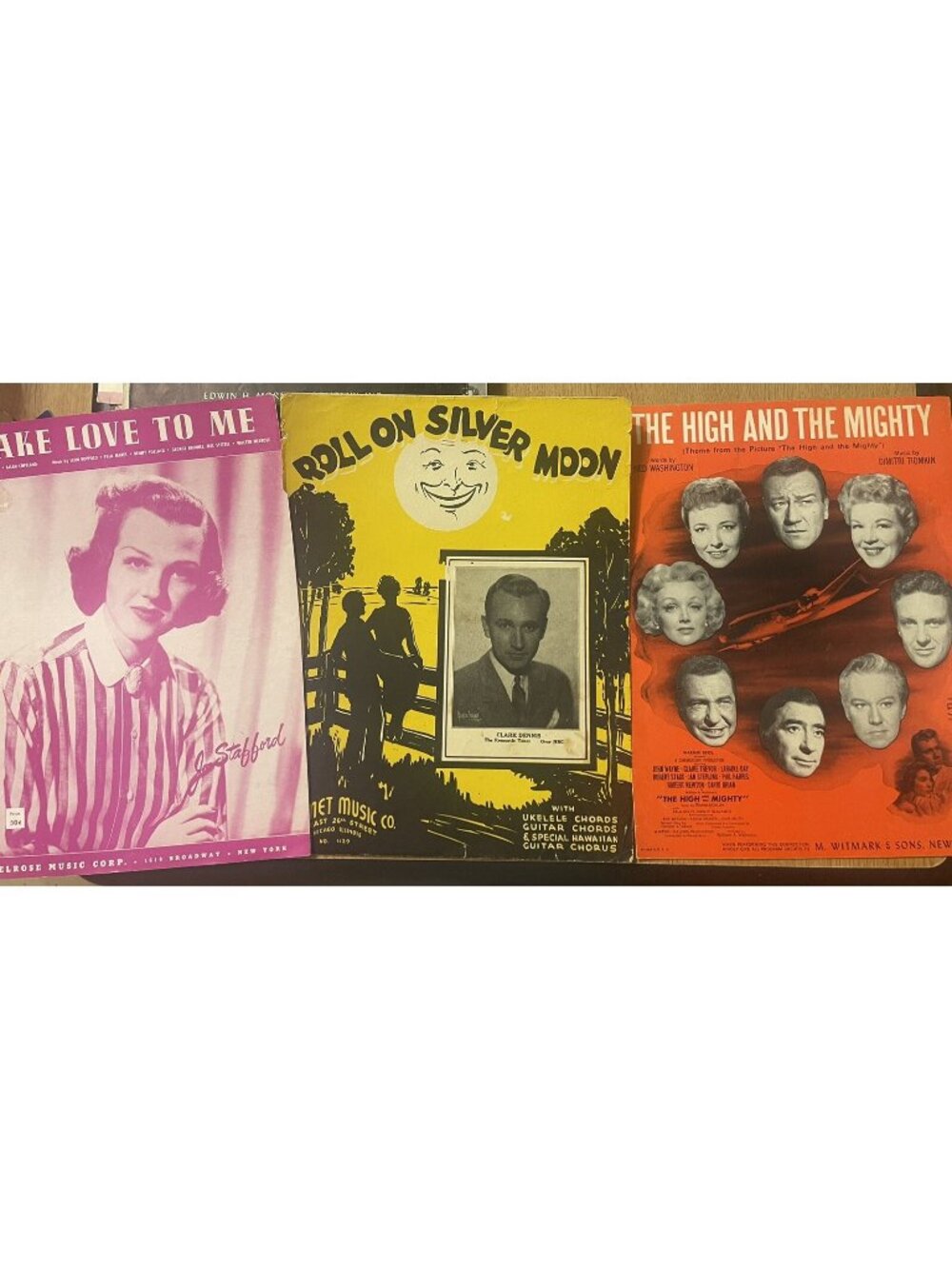 The High& Mighty;Roll on Silver Moon; Make Love to Me: Vintage Sheet Music